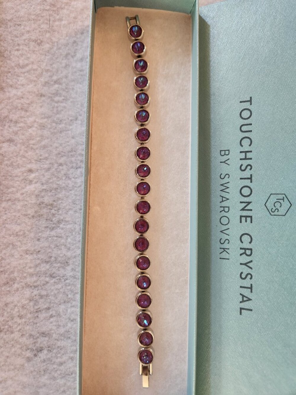 Burgundy Delite Ice Bracelet - Touchstone Crystal